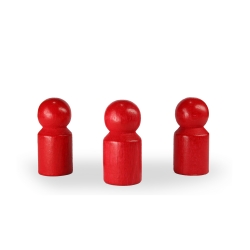 Halmakegel.com Destino Halmakegel - Pöppel - Holz - rot - 40 x 18 mm 255690