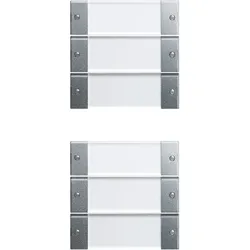 Gira Wippenset 6-fach alu 213626
