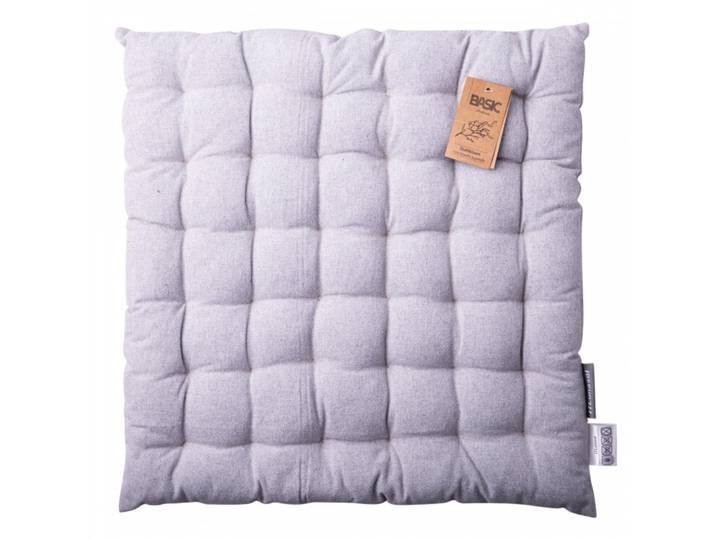 Sola Sitzkissen Basic Ambiente silber Recycelte Baumwolle B 40 T 40 cm