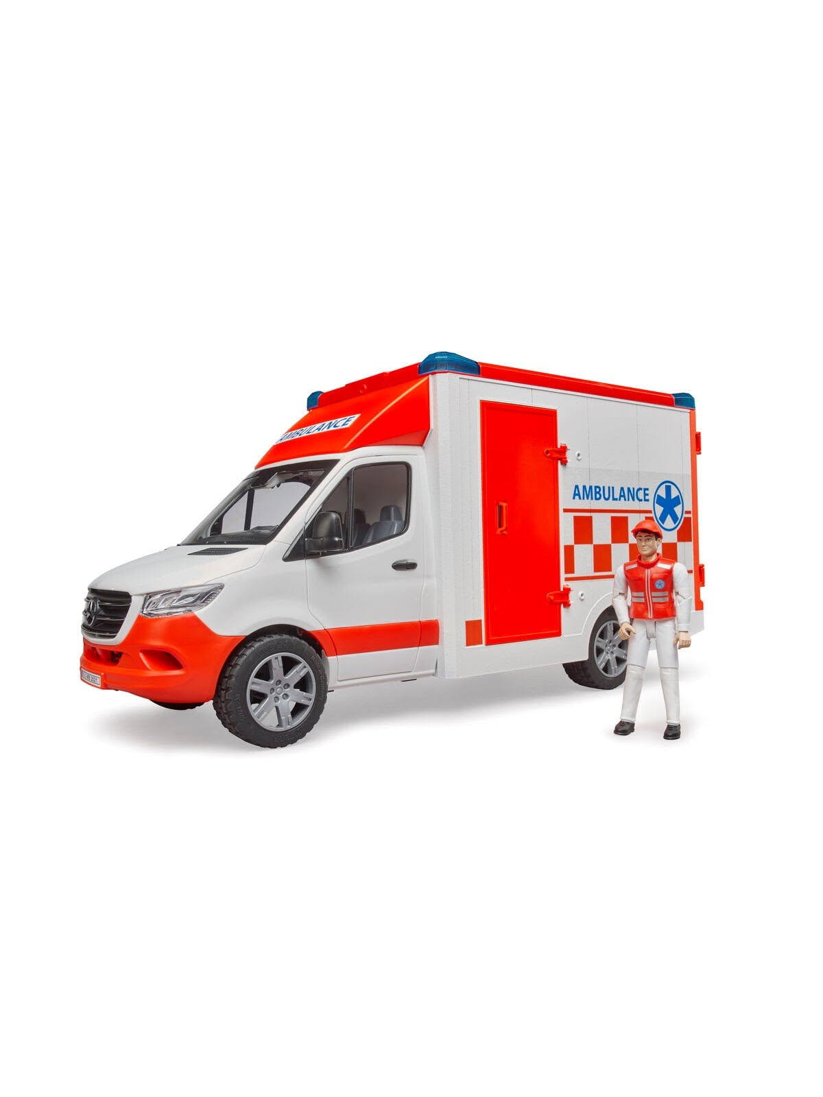 Bruder Mercedes-Benz Sprinter Krankenwagen mit Fahrer Spielzeug