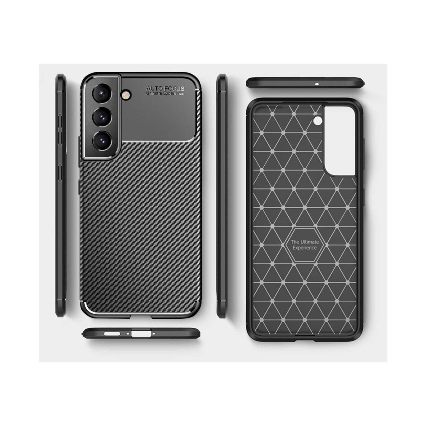 Screenguard Samsung Galaxy S22+ Hülle Carbon Design TPU Case (Samsung Galaxy S22+) (00029888)