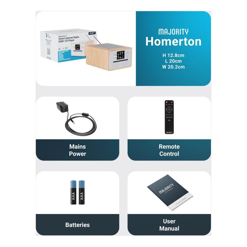 Majority Homerton 2 (DAB+, FM, Bluetooth, WLAN) (1000002808)
