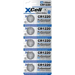 XCell Lithium-Knopfzelle CR1220 5er-Blister 3V/40mAh