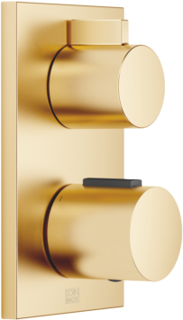 Dornbracht Imo Fertigmontageset 36425670-28 für UP-Thermostat, Einweg-Mengenregulierung, messing gebürstet