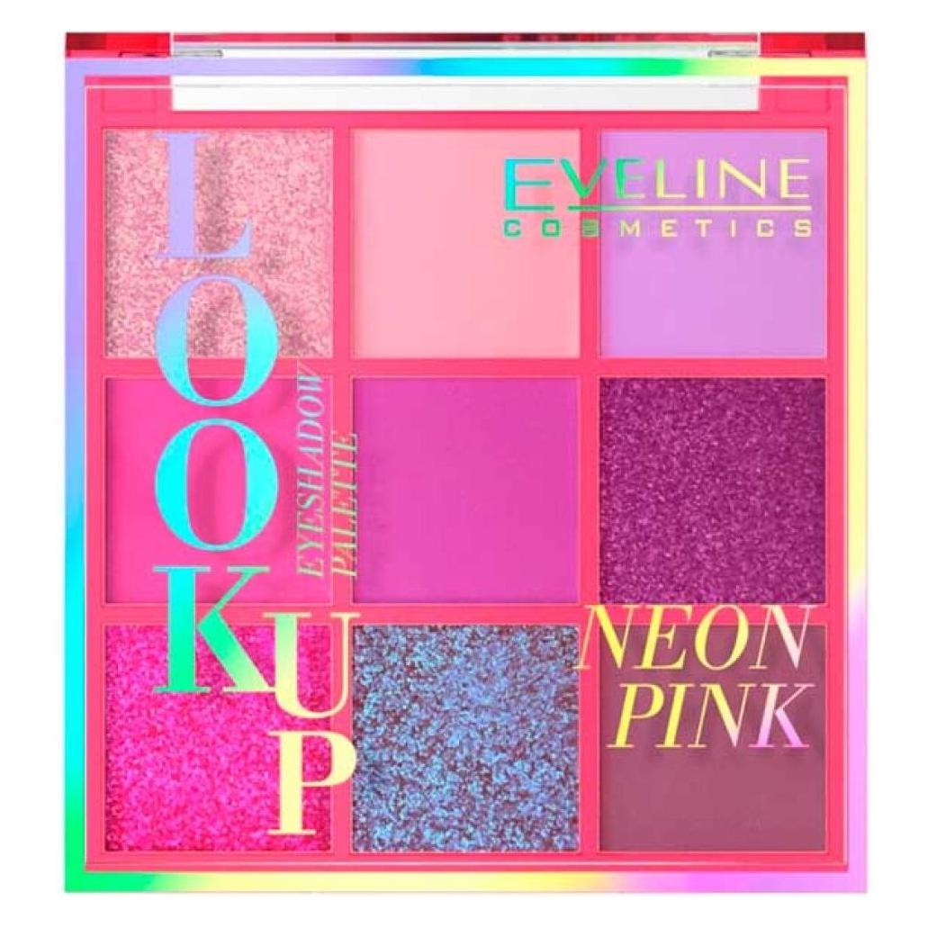 Eveline Look Up Neon Pink Palette 9 Eye Shadows 10.8G (5903416037958)