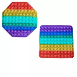 Push-Poppers groß - Regenbogen (Sortiment)