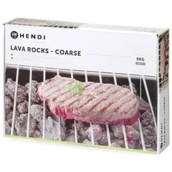 Hendi, Holzkohle, Lavasteine für Gasgrill grob (5 kg)