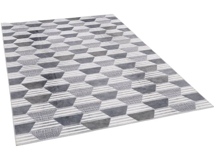 Teppich GINO FALCONE SERENA 77 , grau, B:190cm H:7mm L:280cm, Polyester, Teppiche, Teppich, gedruckte Felloptik, ideal im Wohnzimmer & Schlafzimmer