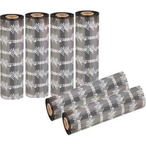 Zebra Farbband 3200 Premium Wachs/Harz, Thermotransfer 40mm x 450m schwarz, 6 Stück