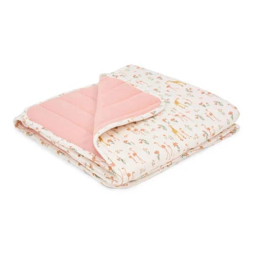 Little Dutch wiegdeken Blooming Safari - Roze - 100 x 70 cm