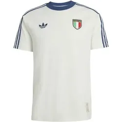 ADIDAS Herren Fanshirt Italien Originals T-Shirt, Größe S in Grau Grau