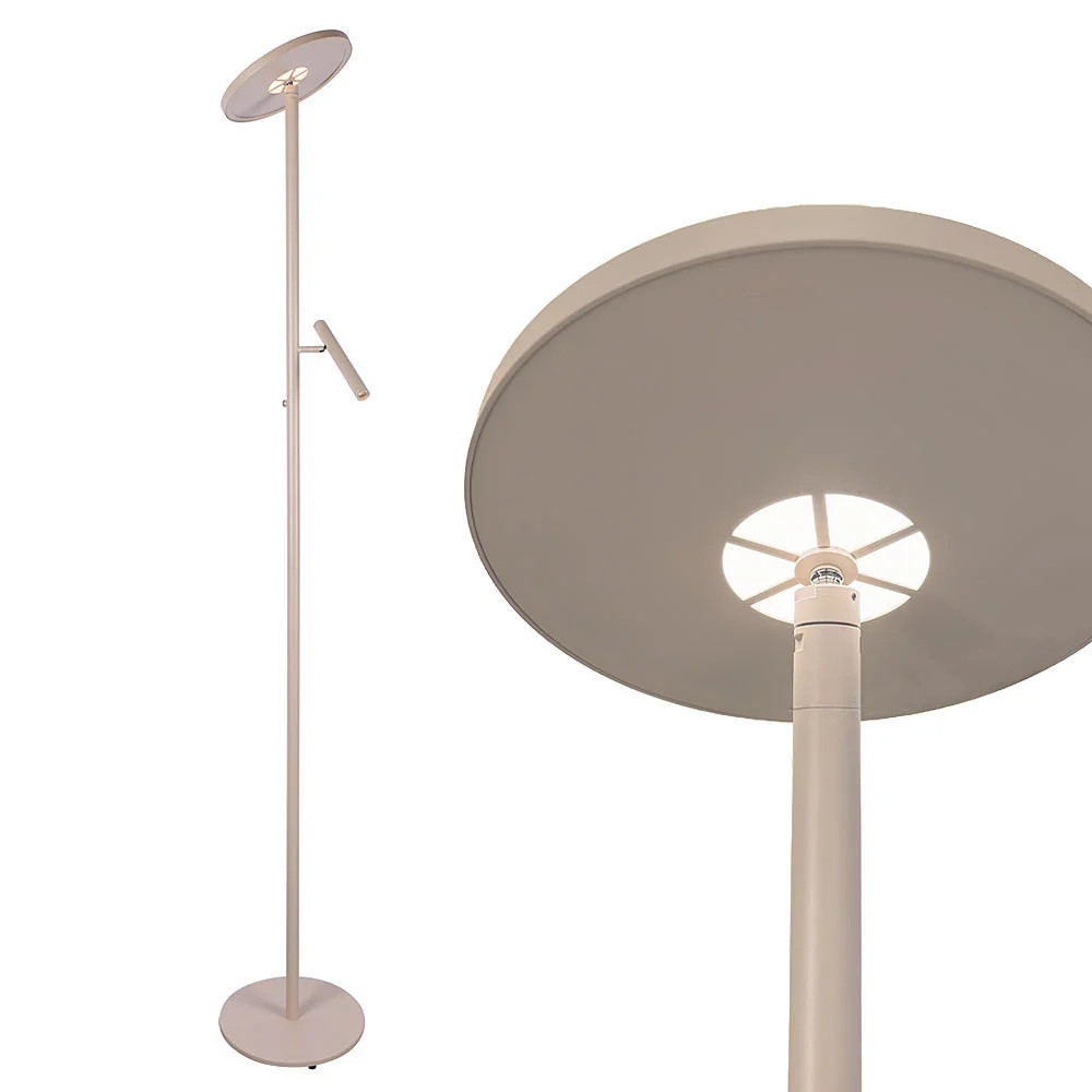 Freelight Vloerlamp Stanza 2 lichts beige H 180 cm