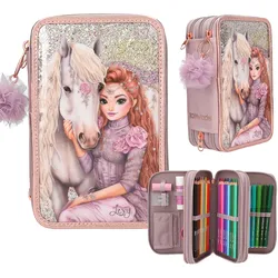 TOPModel 3 Fach Federtasche VIVA VIOLET