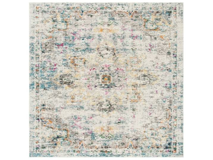 Tapis de transition en polypropylène gris/or, 244 x 244 cm