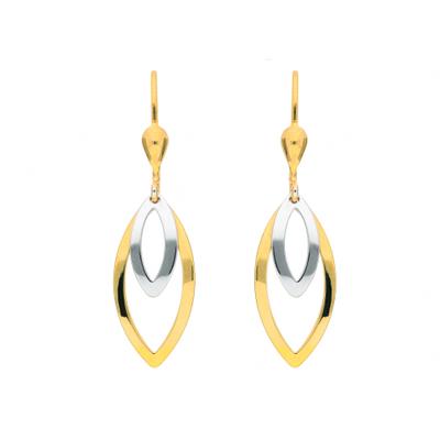 Paar Ohrhänger ADELIA´S "Damen Goldschmuck 1 Paar 333 Gold Ohrringe / Ohrhänger", gold, Ohrringe, Damen, Damen, Gold, 333 Gold Goldschmuck für Damen