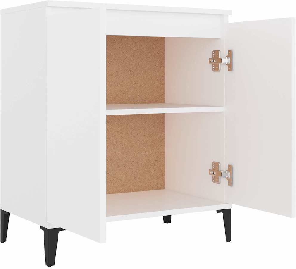 vidaXL Buffet blanc 60x35x70 cm bois d'ingénierie