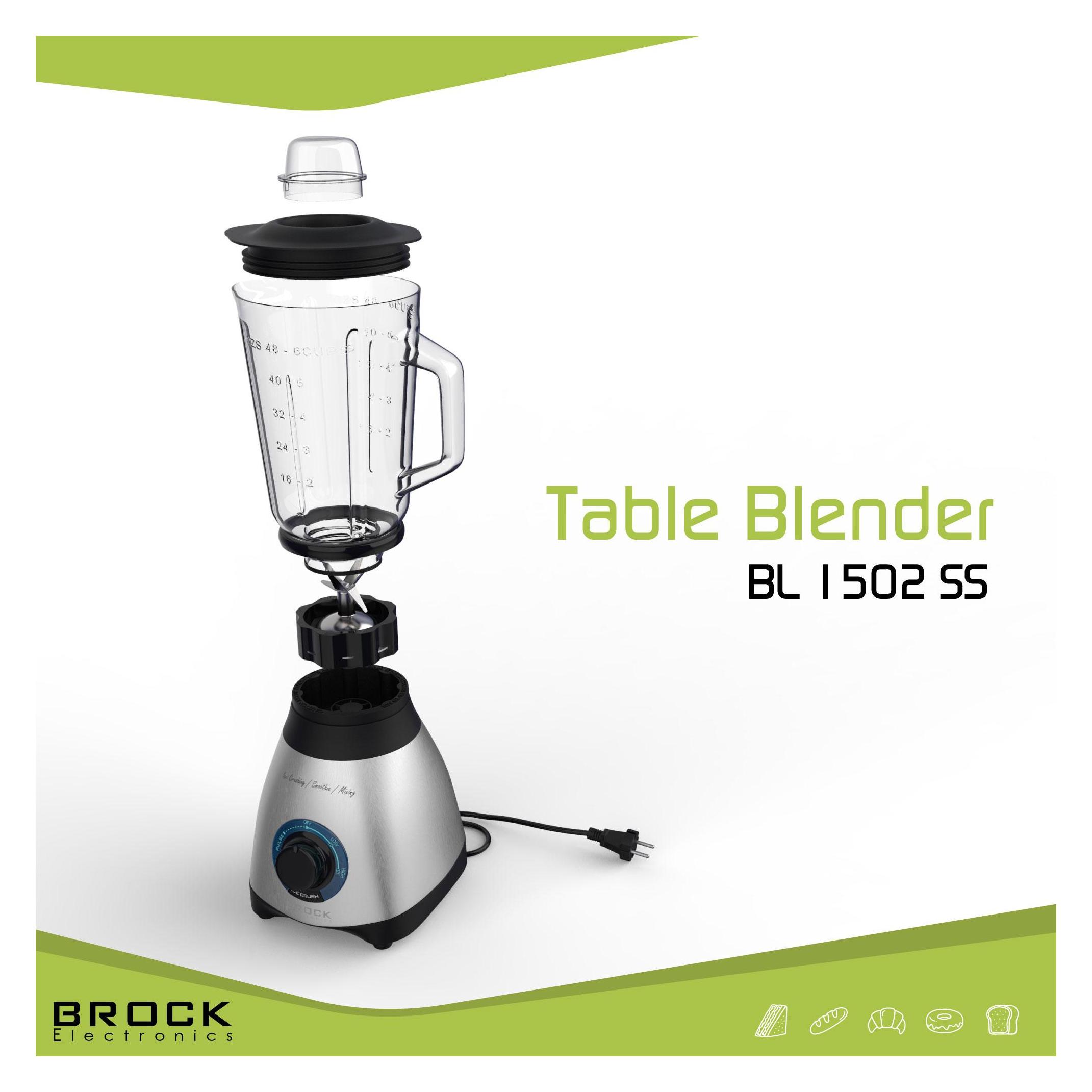 Brock Electronics Brock BL 1502 SS Handrührgerät 500 W, weiss (BL 1502 SS)