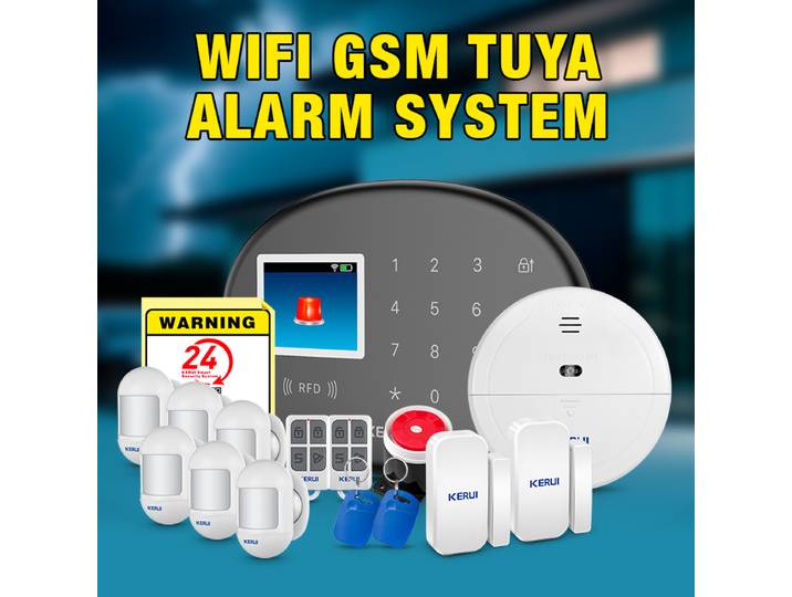 KERUI système d'alarme domestique sans fil 433 mhz système d'alarme de sécurité vie intelligente Tuya alarme antivol avec capteur de porte/fenêtre W202