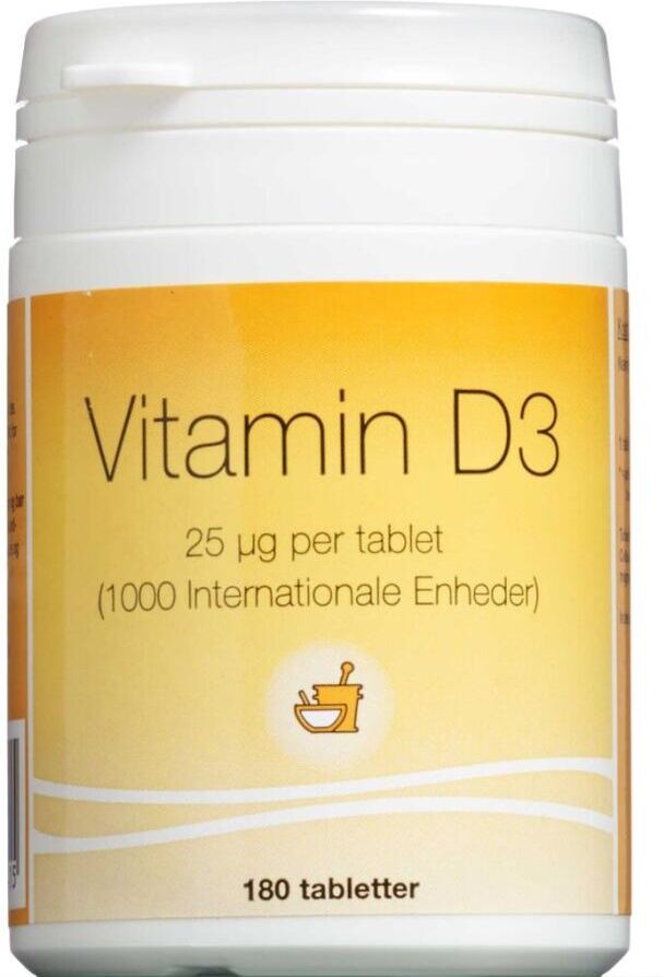 Apopro Vitamin D3 Tabletter Kosttilskud 180 stk