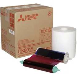 Mitsubishi CK 9015 10 x 15 (10 x 15 cm, 600 Stk.), Fotopapier, Mehrfarbig