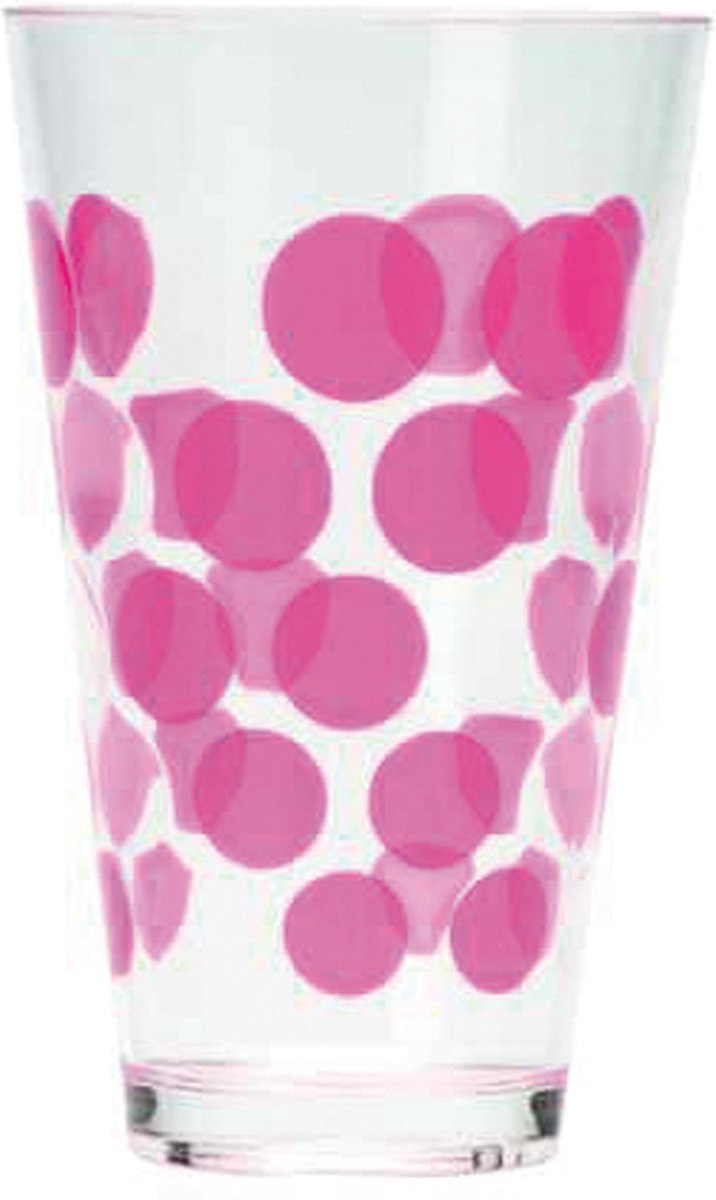 Zak! Designs Dotdot Drinkbeker - 30 cl - Fuchsia