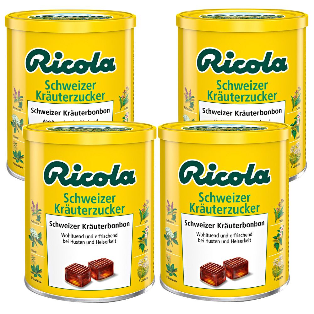 Ricola MZ Kraeuter 4er Set 4x250 g Bonbons
