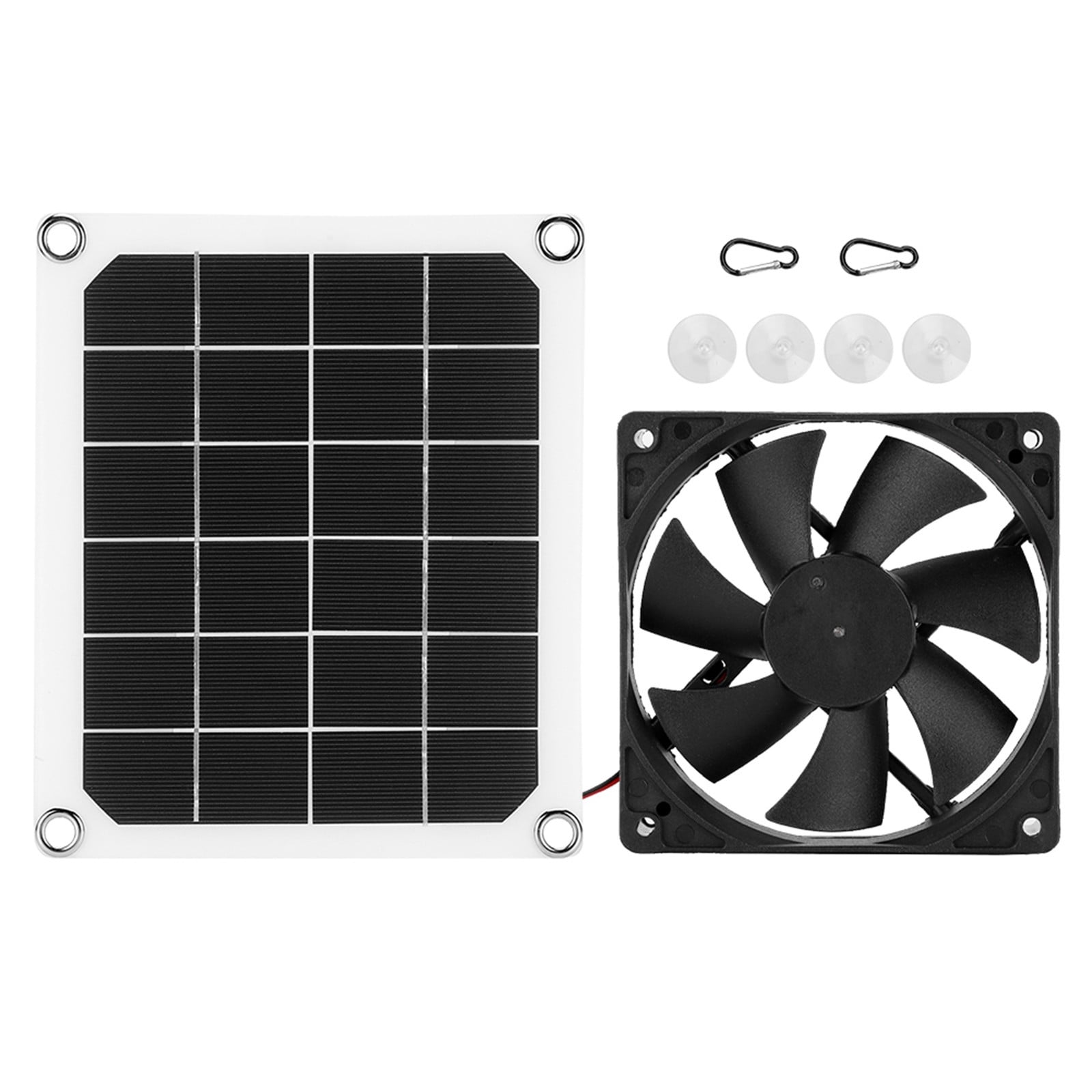 Garosa Monokristallijn Zonnepaneel 10W 6V voor Buitengebruik en USB-oplaadbare Ventilator