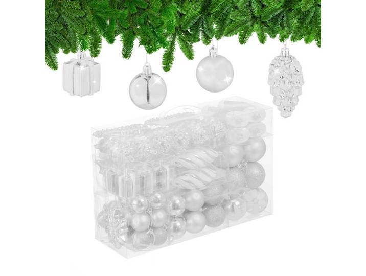Relaxdays Boules de Noël en lot de 72