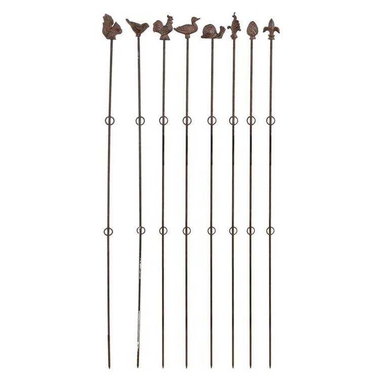 Esschert Design Guss-Pflanzstäbe 125cm gerade braun (6.20 cm, 2.80 cm) (8714982011276)