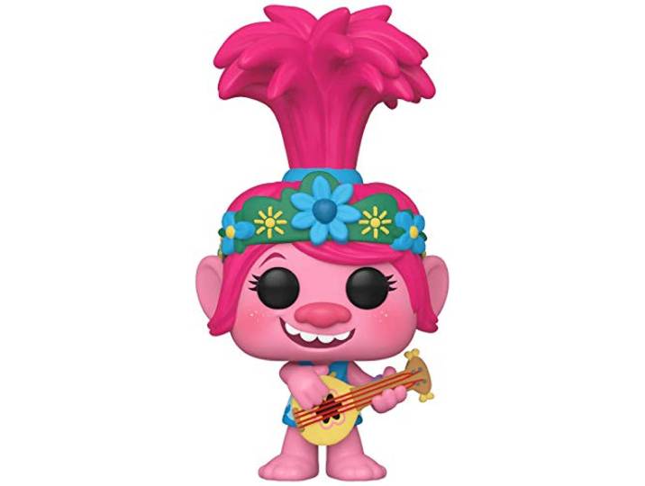 Funko - Figurine Trolls World Tour - Poppy W/Guitar Exclu Pop 10cm - 0889698473491