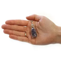 Bottled Gemstones Necklace - Amethyst