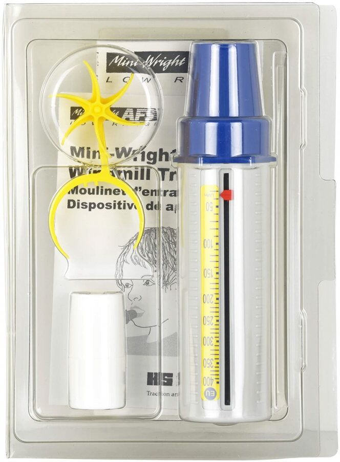Peakflowmeter Miniwright Low Range mit Windmühle