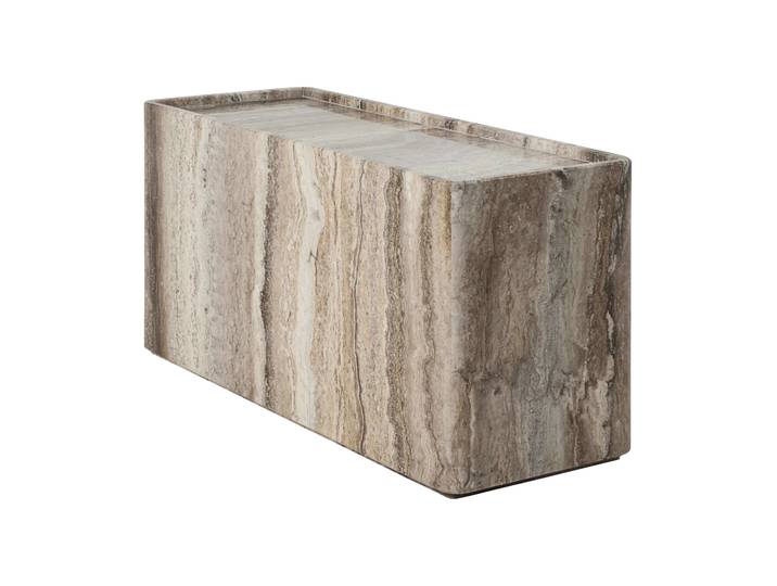 GUBI Table d appoint Pietra 30x80x40 cm Vif sépia'
