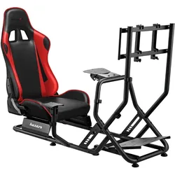 Huzaro Speed 6.0 racing cockpit, Sim Rig, Rot, Schwarz