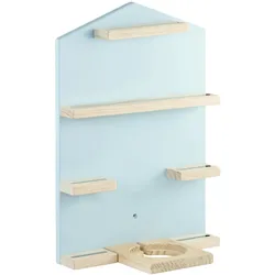 00132428 Hama Holzregal Haus, blau