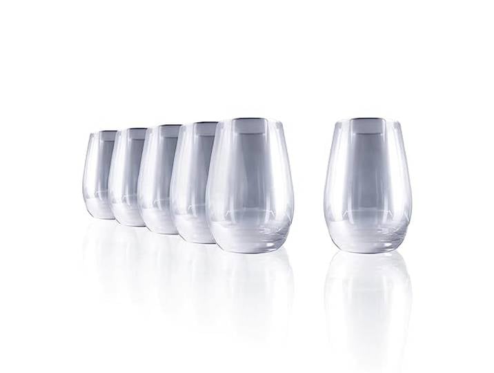Stölzle Lausitz Mirror Longdrinkgläser Silber 465 ml, 6er-Set Silberne Longdrinkbecher in verspiegelter Optik für Wasser, Saft und Cocktails, stoßfest & spülmaschinengeeignet