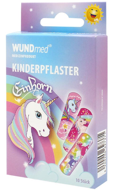 WUNDmed® Pflaster Einhorn bunt 10 St. 02-112