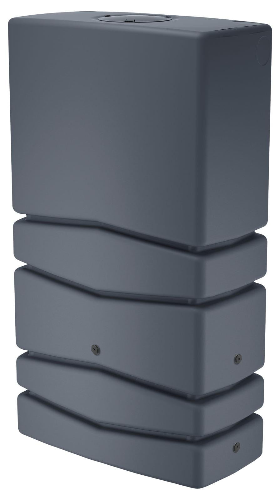 Prosperplast Neptun Regenton, rechthoekig, antraciet, 350 liter, inclusief kraan