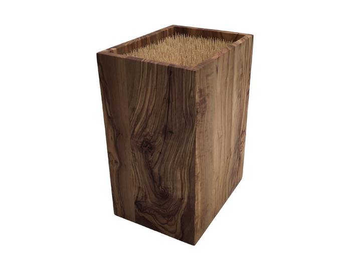 medina mood Messerblock The Cube Stilvoller Messerhalter aus Olivenholz (1tlg)
