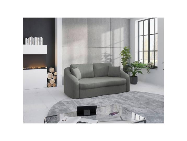 2,5-Sitzer, Braun, 196x88x107 cm, Textil, Rücken Echt, Modern, sit&more