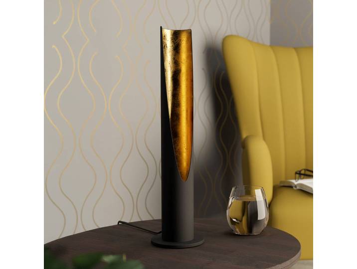 EGLO LED Tischlampe Barbotto, schwarz, für Wohn- / Esszimmer, Metall, Modern, LED Tischlampe