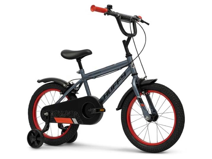 Huffy Pro Thunder 16-Zoll Fahrrad, 4-5 Jahre, Grau