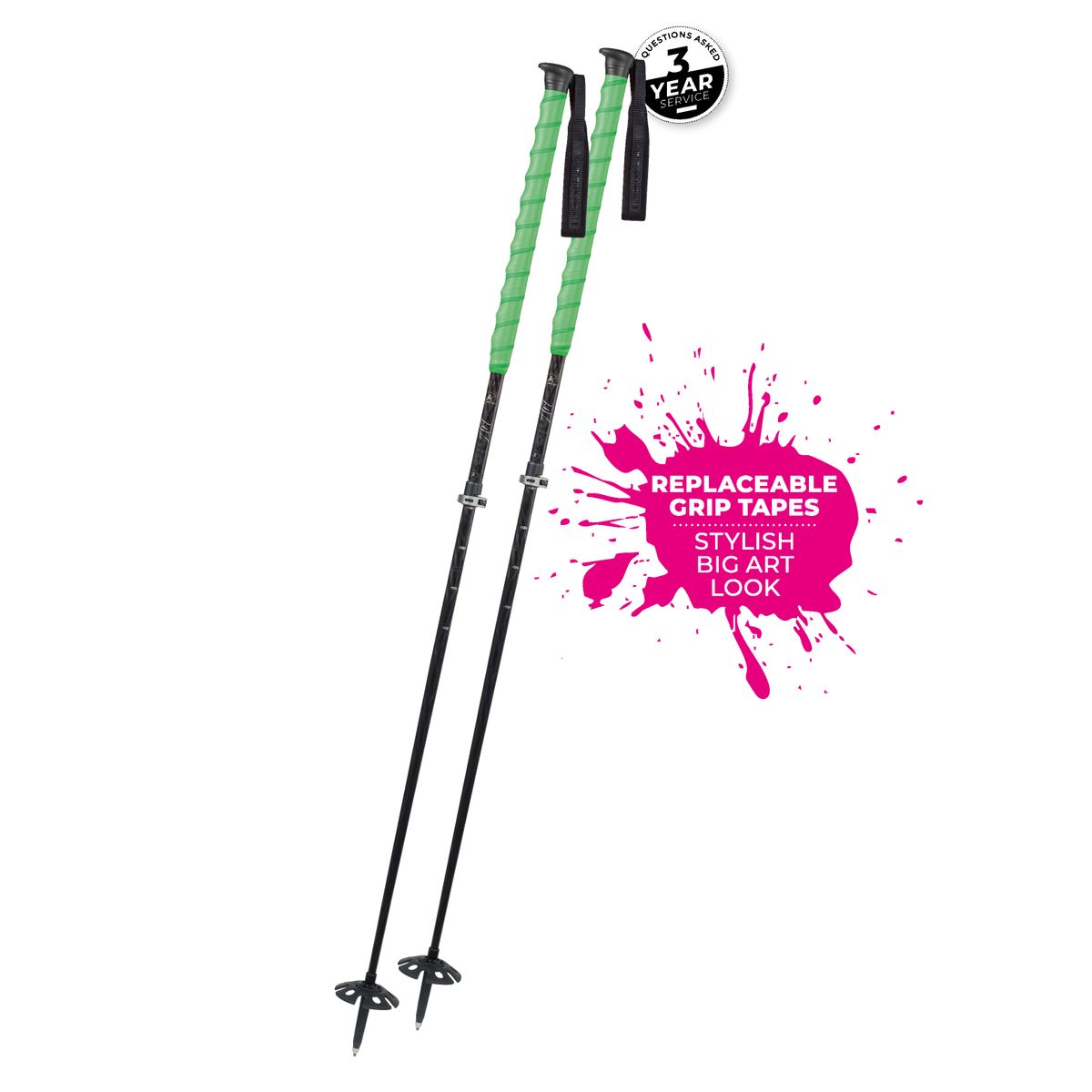 Komperdell BIG ART Carbon Team green (10) 1752394-10-Tele