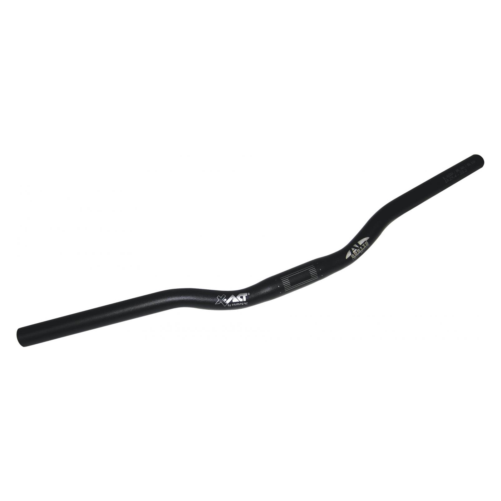 Ergotec handlebar Riser 25.4, GW620, GL175, GH30, 10° AL6061 T6 black sand. (25.40 mm) (16135001)