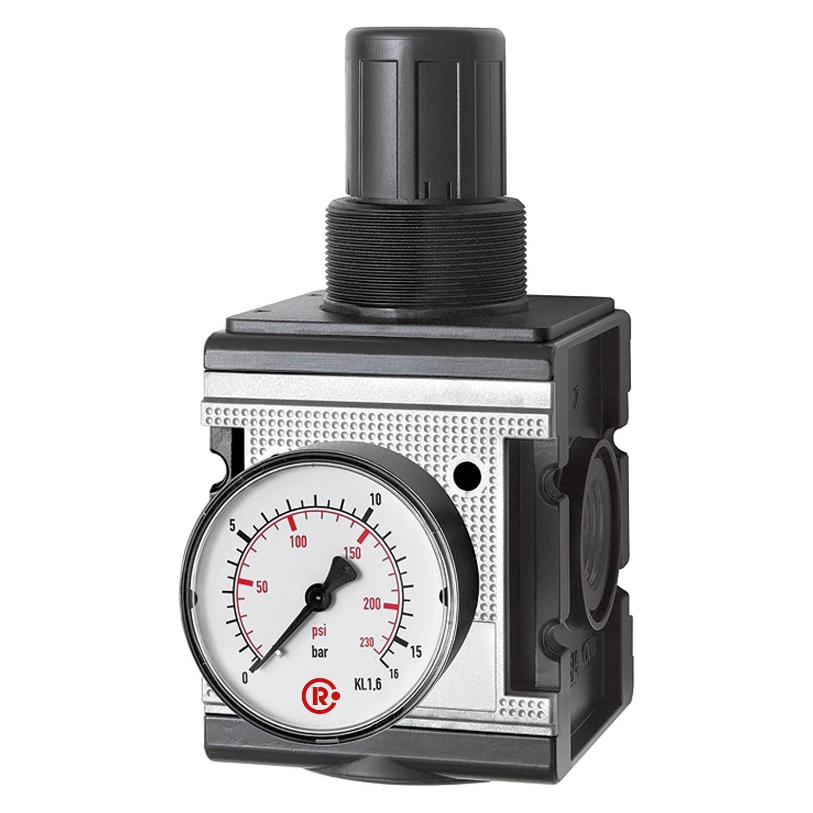 Riegler Druckregler "multifix", inkl. Manometer, BG 4, G 1, 0,5 - 16 bar (R 45 - 16)