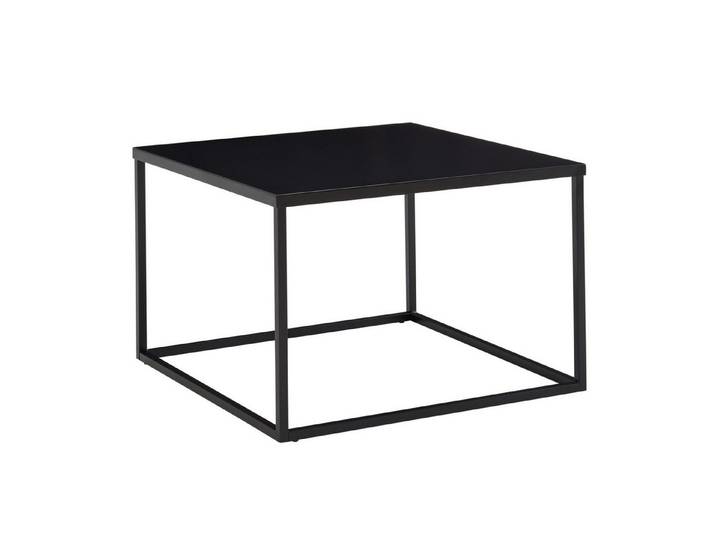 furnicato Couchtisch Industrial 60x60x40 cm Schwarz (1-St), Wohnzimmertisch mit Ablagefläche und Bodenschutz für dein Zuhause