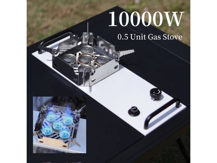 Cuisinière à gaz de Camping Igt 0.5 unité cuisinière 10000W haute puissance IGT brûleur à gaz pliant brasero gril acier inoxydable brûleur cuisinière cuisine