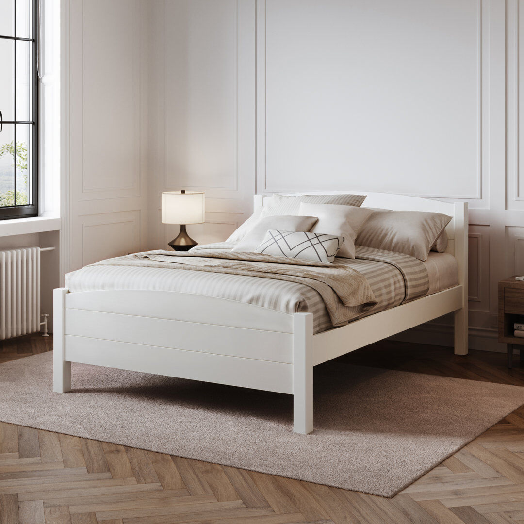 August Grove Anakin Bed White Double (4'6)