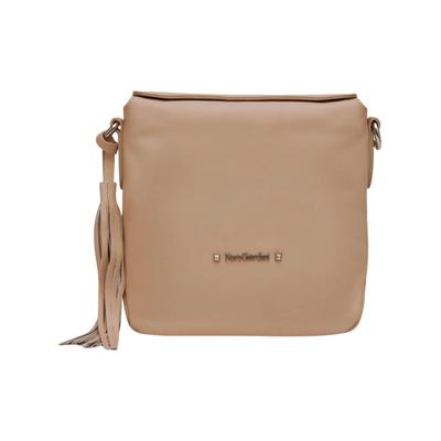 Umhängetasche NERO GIARDINI "Nero Giardini Taschen Leder", Damen, Gr. onesize, beige, Leder, Taschen Umhängetasche