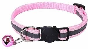 Uplifted Finds High Visibility Reflective Breakaway Safety Cat Collar pink 10 Pcs
